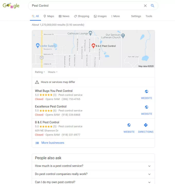 SEO for Pest Control services